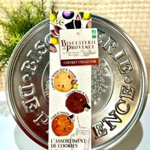 Boîte métal Assortiment de Cookies Bio