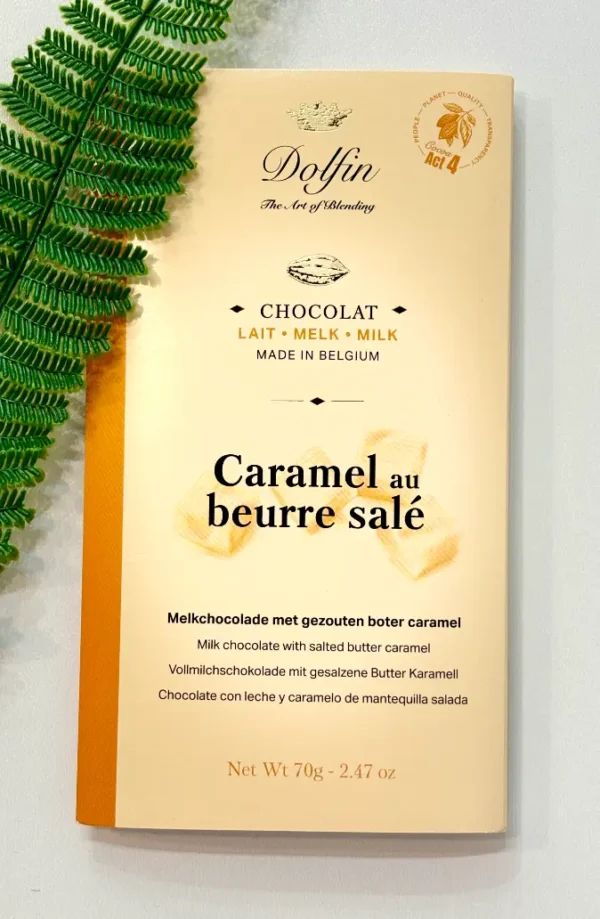 Chocolat Dolfin au Caramel Beurre Salé – Saveur Gourmande