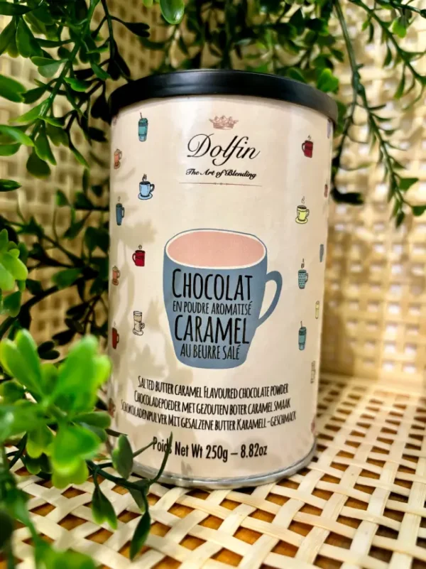 Chocolat en Poudre Dolfin au Caramel Beurre Salé – Aromatisé