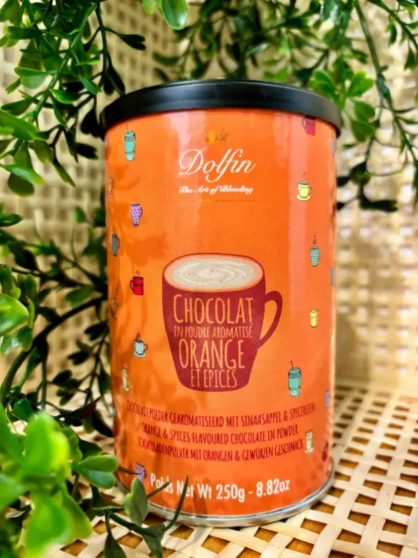 Chocolat en Poudre Dolfin Orange & Épices – Saveur Chaleureuse